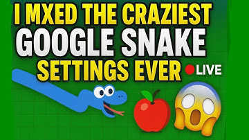 🔴 I Mixed the Craziest Google Snake Settings Ever… Can I Survive 5 Minutes?! 😳🐍🔥 23
