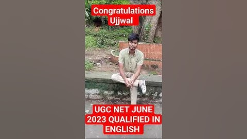 Congratulations Ujjwal UGC NET JUNE 2023 Qualified in English l #shorts #ugcnetadda247 #ugcnet2023