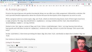 TypeScript Quickly. Lesson 11. Sometimes say never