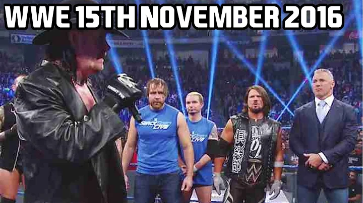 WWE Smackdown Live 15 Nov 2016 Full Show Live Stream - Smackdown 11/15/16 Fullshow Undertaker Return