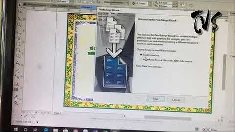 Hướng dẫn trộn Merge trong Corel X8 Lưu file Unicode Text (Trộn danh sách in giấy khen) - Phần 2