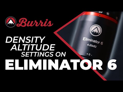 Burris Eliminator 6 | Density Altitude Settings