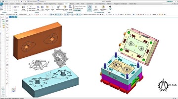 Siemens Nx core & cavity design without Mold wizard #tutorial #nxcad #siemensnx12 #core&cavity