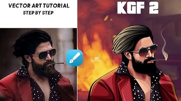 Vector Art TUTORIAL Step By Step / KGF2/ || INFINITY DESIGN || PART -2