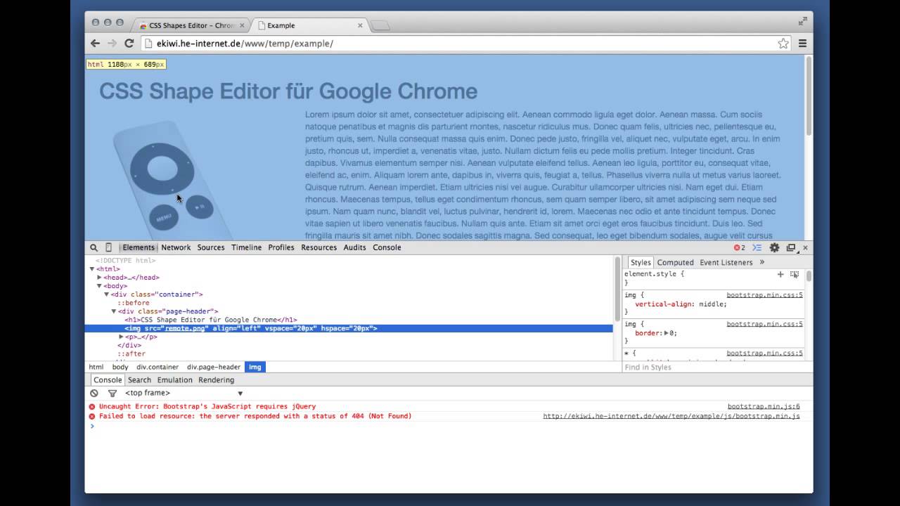 CSS Shapes Editor - YouTube