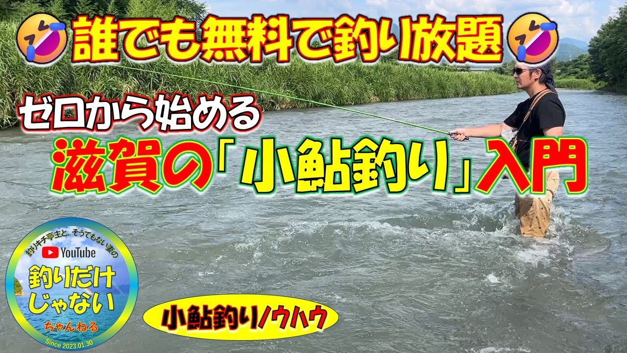 【小鮎釣りノウハウ】小鮎釣り入門！一から始める小鮎釣り入門講座。誰でも無料で釣り放題。滋賀の小鮎釣りを一から説明します。釣り方・仕掛け・道具の選び方・たくさん釣るためのノウハウまで。実釣芹川・犬上川