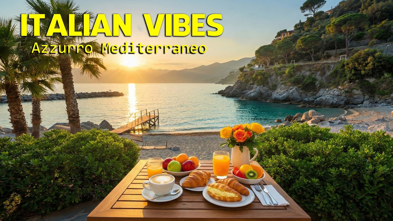 The Best 🇮🇹 Italian Music🎶 Italian Vibes 🎶 1+ Hour Scenic Amalfi Coast & Lake Como Relaxation 4K