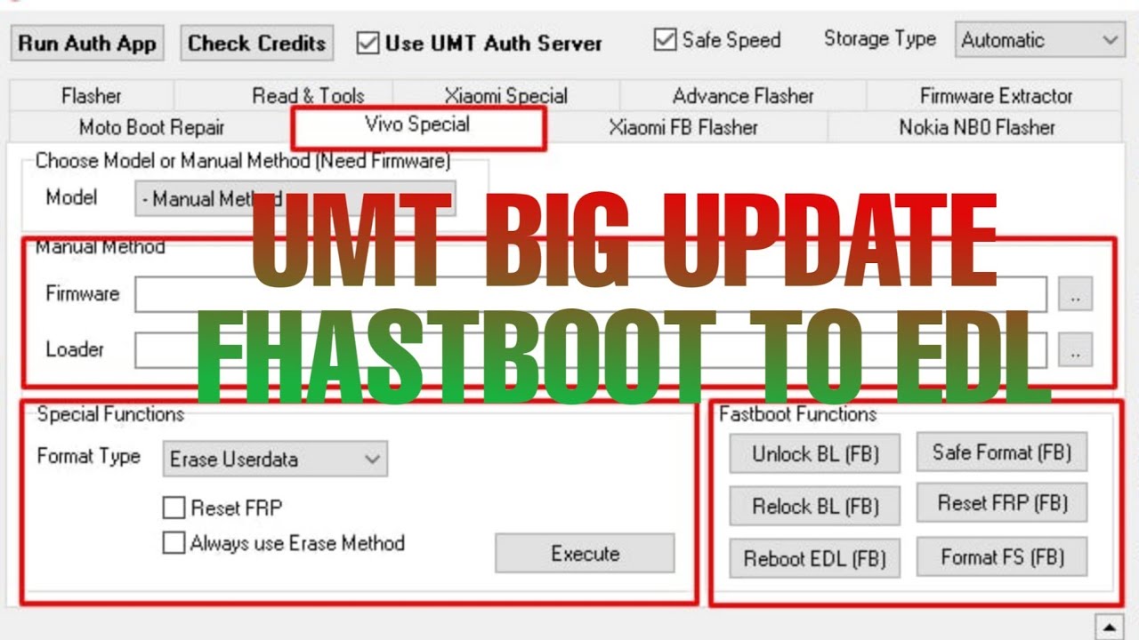 Ultimate Multi Tool QcFire Umt Big Update 2022 Fhastboot to edl YouTube