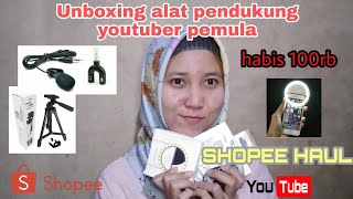 UNBOXING ALAT SEDERHANA PENDUKUNG YOUTUBER PEMULA