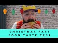 FAST FOOD CHRISTMAS MENU TASTE TEST! (Double Big Mac and more)