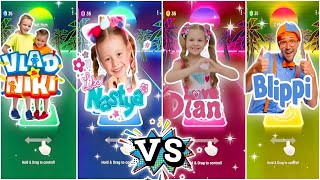 Tiles Hop - Vlad and Niki 🆚 Like Nastya 🆚 Diana vs Roma 🆚 Blippi 🎶 Tiles Hop EDM Rush screenshot 5