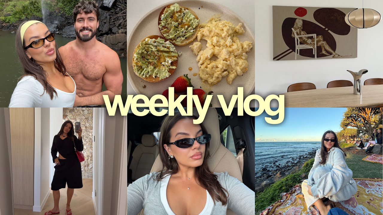weekly vlog 💌 new painting, work fun, breakfast fixation, springbrook hike 🌲💕