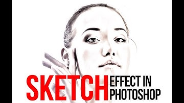 How to create Pencil Sketch Effect - Adobe Photoshop tutorial -  adobe photoshop freebies