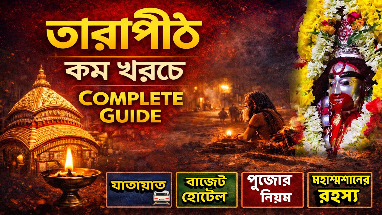 কম খরচে তারাপীঠ ভ্রমণ | Hotel, Puja Rules, Mahashmashan Guide | Tarapith 2026