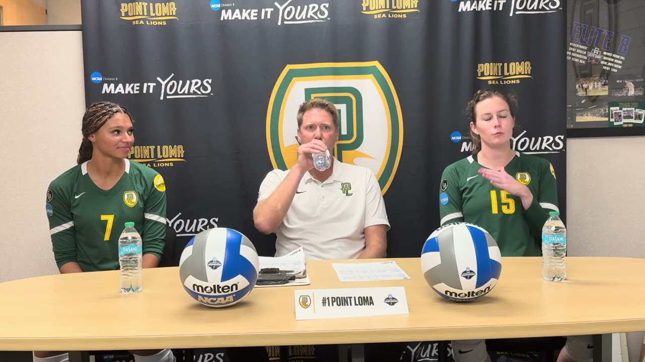 PLNU Volleyball Postmatch - NCAA West Regional Semifinals vs. Alaska Fairbanks (12/5/15)