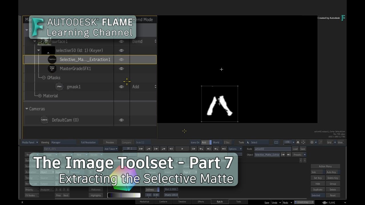 flinty The Image Toolset - Part 7 - Extracting the Selective Matte - Flame 2020
