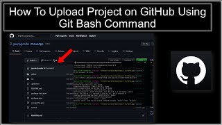 How To Upload Project on Git Hub Using Git Bash Commands | #github