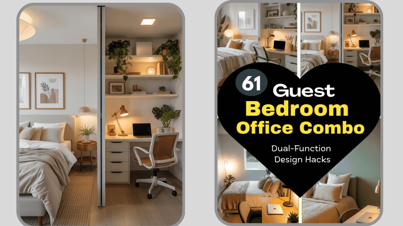 Guest Bedroom Office Combo: Dual-Function Design Hacks - YouTube