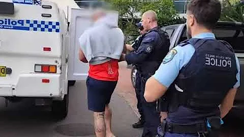 NSW Hells Angels crackdown. SMASHED AND CHAINED in police trucks, arrests and will be charged