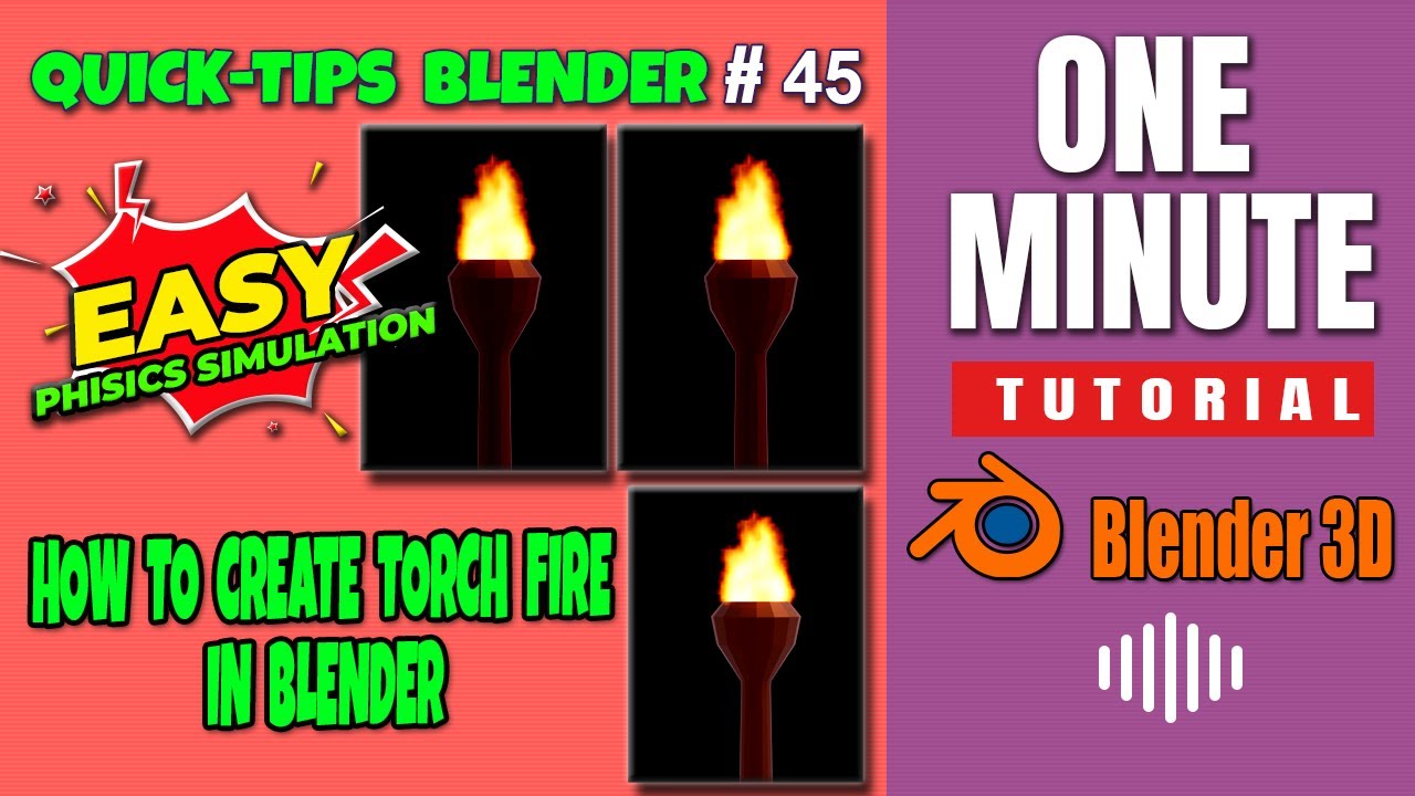 Blender Fire - моделирование огня в блендере