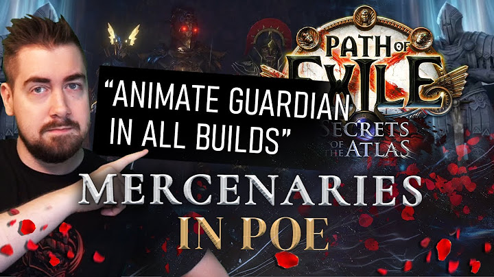 We gotta talk about Mercenaries in Path of Exile.