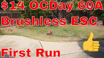 $14 OCDay Brushless 60A Waterproof ESC - First Run In ECX Ruckus 2WD