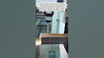 Precision Laser Tube Cutting Machine #Engineering #Fabrication #Metalwork