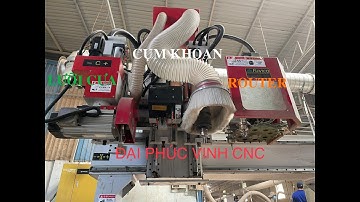 MÁY CNC TRUNG TÂM 2.5D Full option WM-1325RBS | Router , cụm khoan , lưỡi cưa