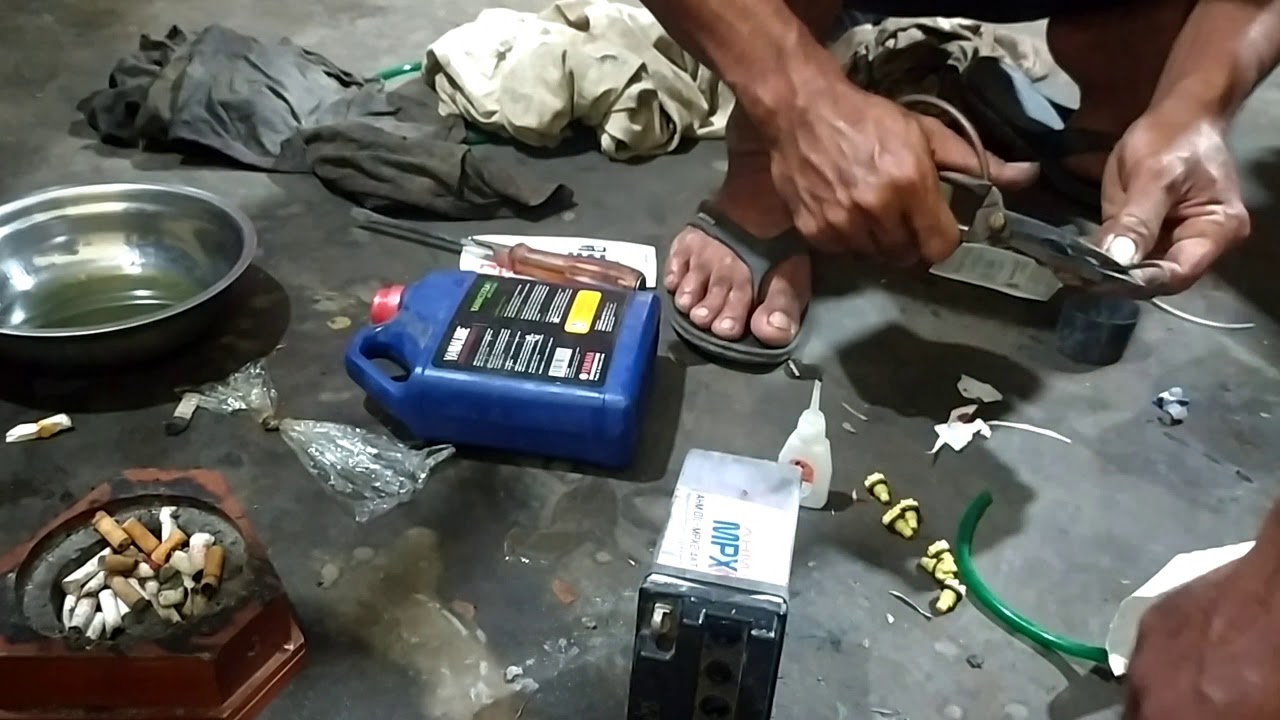 Perbaiki aki meledak 