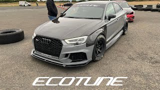 ECOTUNE 1000HP RS3 RACES | FASTEST EVER 1/4mile Race at Crail Raceway 😳