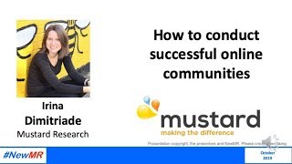 How to conduct successful online communities