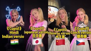 《Cupid》Fifty Fifty - Hindi VS Japanese VS Chinese VS Czech language. Which one do you like? ❤️