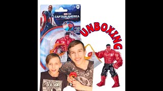 CAPTAIN AMERICA BRAVE NEW WORLD EPIC HEROES MARVEL UNIVERSE RED HULK FIGURE UNBOXING X REVIEW