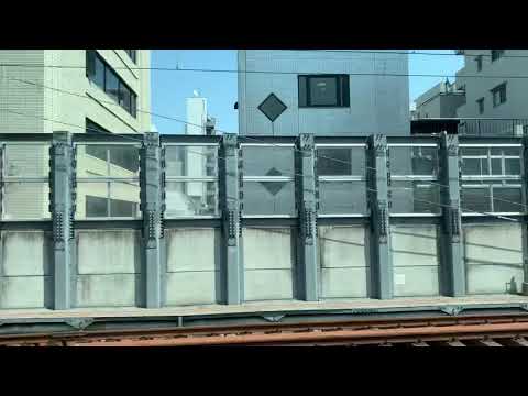 【JR東日本】常磐線特急ひたち13号　東京→上野駅間　側面展望シーン