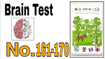 Brain Test Level 161 - 170 Walkthrough Solution / The Games