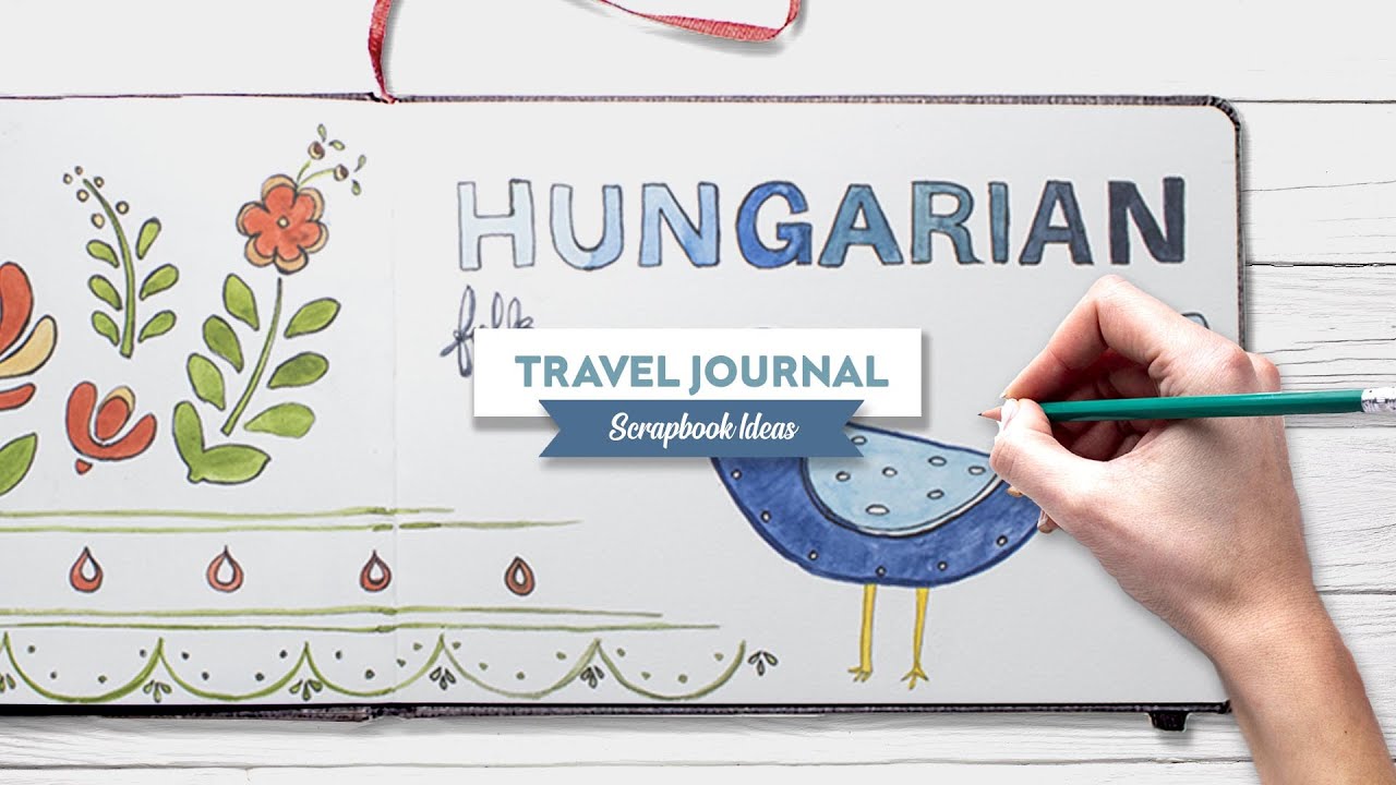 Travel journal 📒 Scrapbook Ideas. BUDAPEST 10. Hungarian folk.