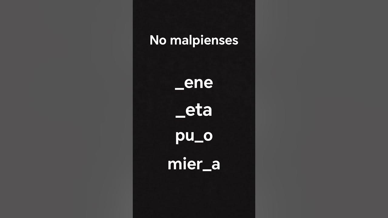 no malpienses - YouTube