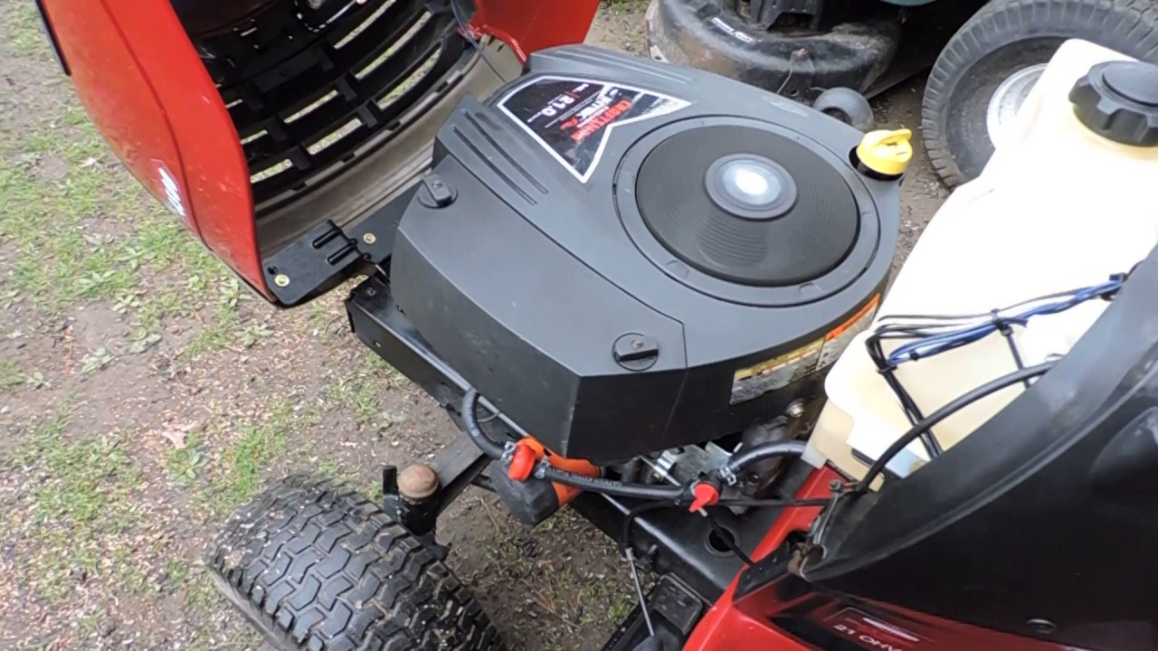 Craftsman YS4500 with deck on for first time. YouTube