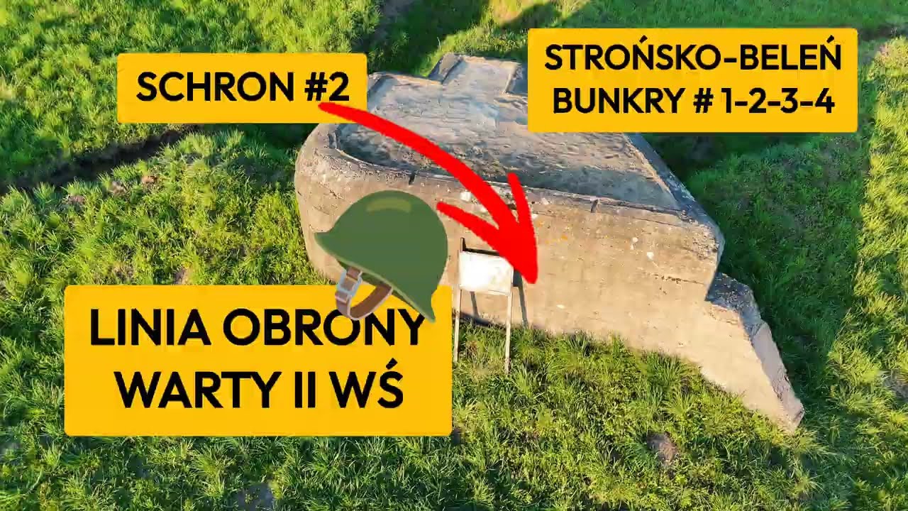 Schrony bojowe piechoty. Linia obrony na rzece Warcie. Strońsko - Beleń. Miejsce inscenizacji walk