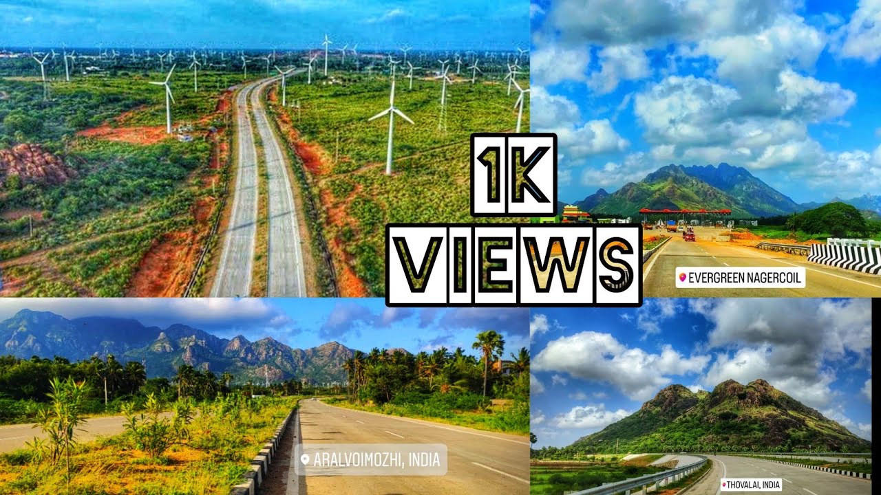 Beautiful Road In South IndiaNagercoil to Kavalkinaru new Byepass Road