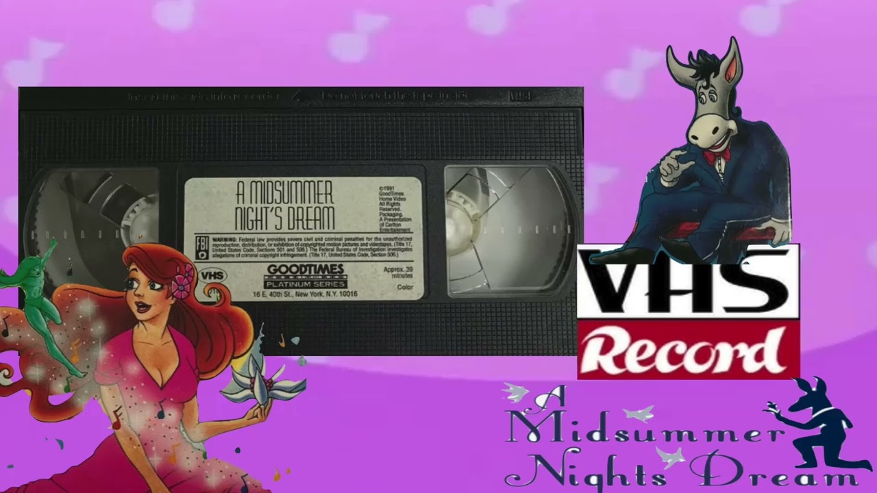 A Midsummer Night's Dream (1986 and 1991; VHS) (CHECK DESC.) - YouTube
