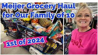 FAMiLY OF 10 ~ FiRST GROCERY HAUL OF 2024 (it looks a little different)