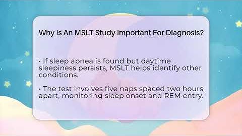Why Is An MSLT Study Important For Diagnosis? - Sleep Apnea Support Network