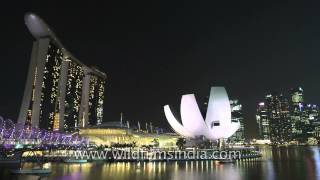 Time Lapse Of Marina Bay Sands- Singapore