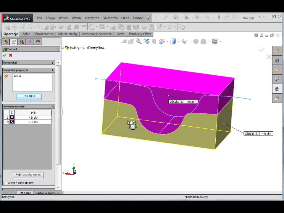 Matryca do formowania blachy w SolidWorks - YouTube