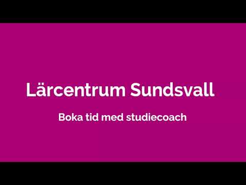 Lärcentrum Sundsvall: Boka tid med studiecoach