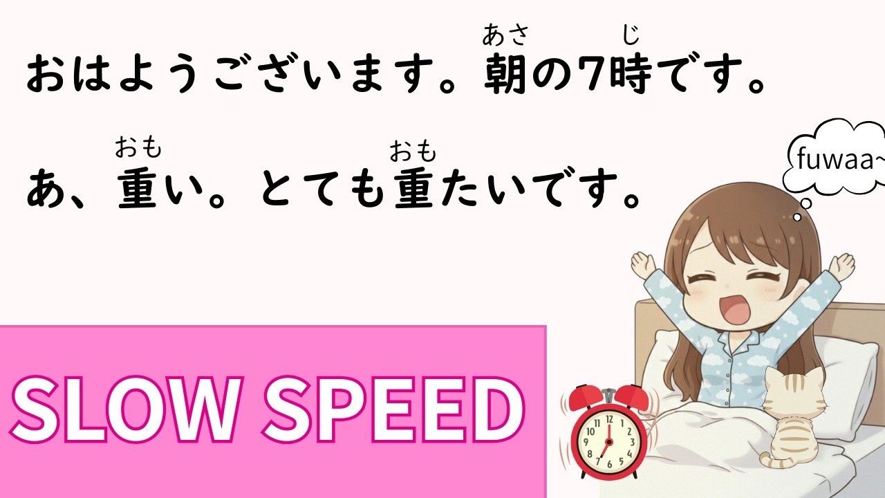 Японский язык: День из жизни учителя и её кота (Japanese Listening) [Beginner]