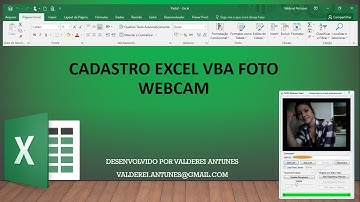 Cadastro Excel VBA Foto WebCam - Vídeo 07
