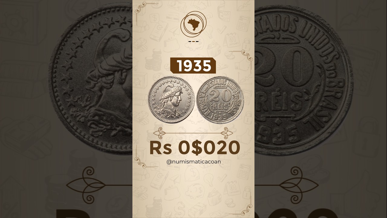 Moeda de 20  Réis de 1935: Série Produtos Numismática