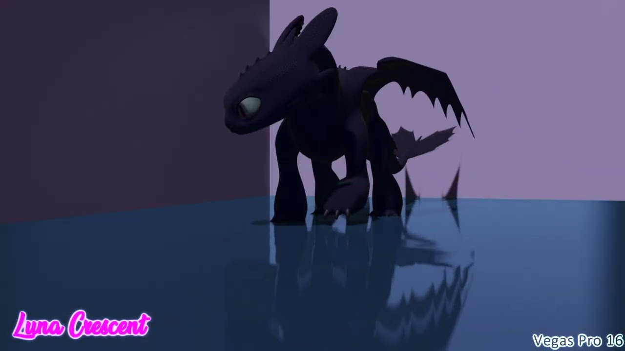 Naga playing in the Water // HTTYD OC 3D Animation
